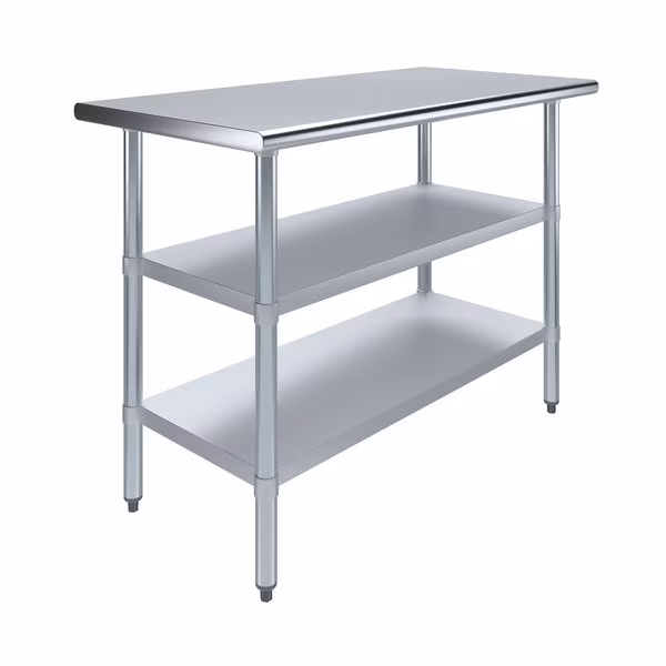 24 in. x 36 in. Stainless Steel Table With Two Undershelves
